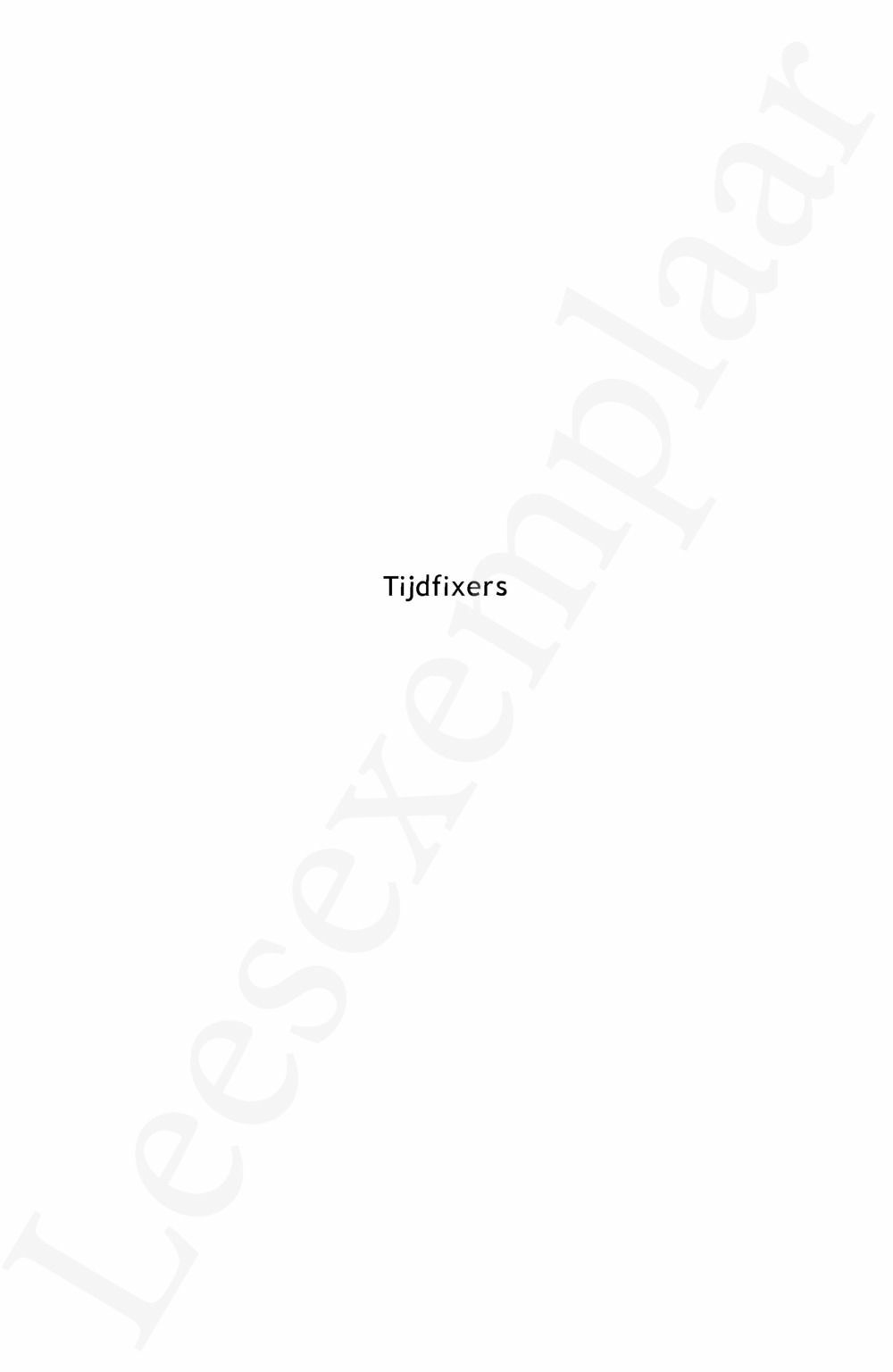 Preview: Tijdfixers