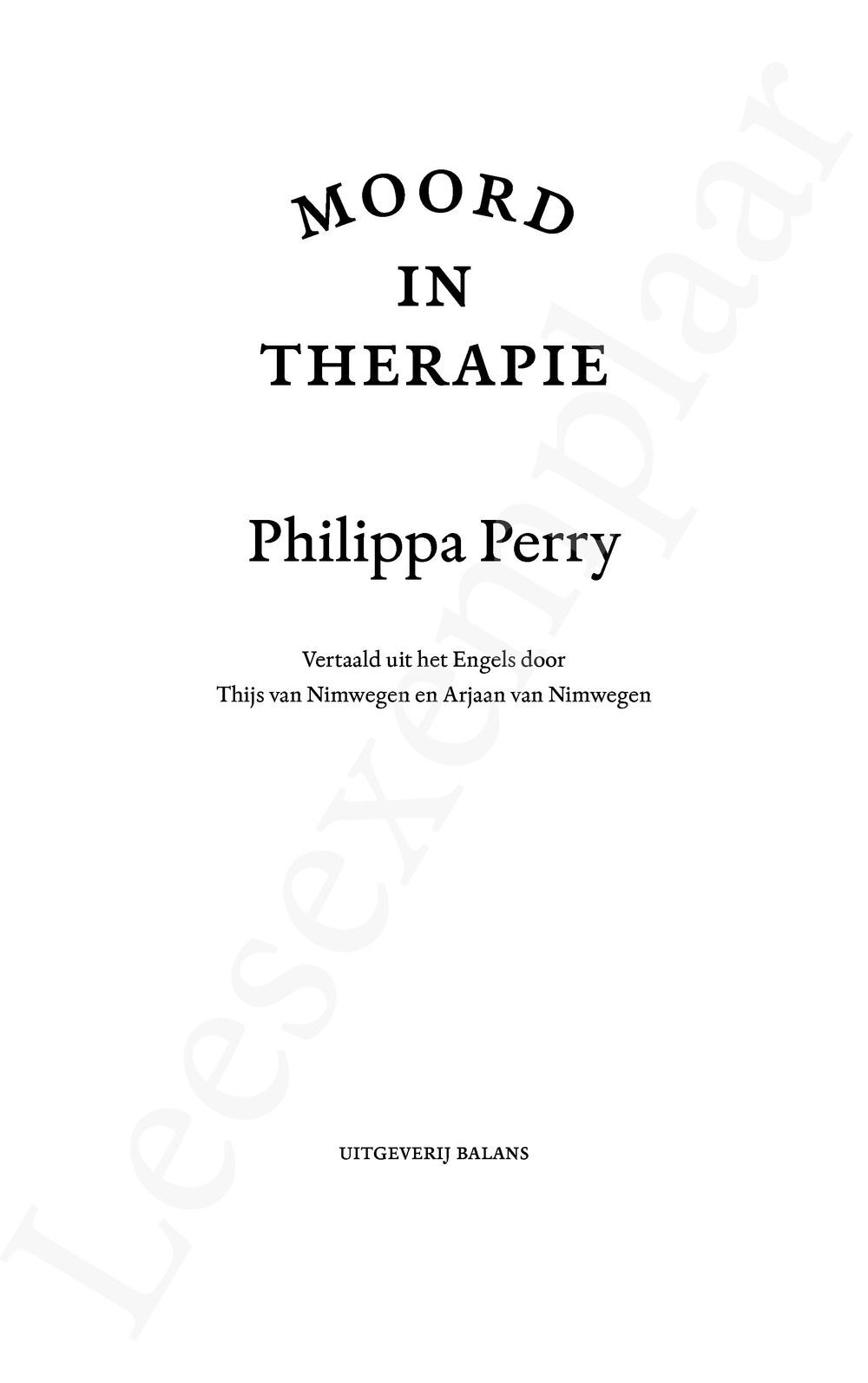 Preview: Moord in therapie