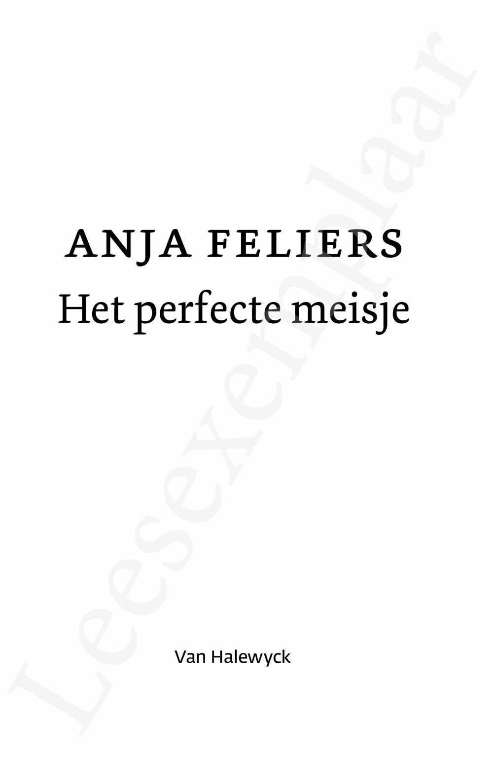 Preview: Het perfecte meisje