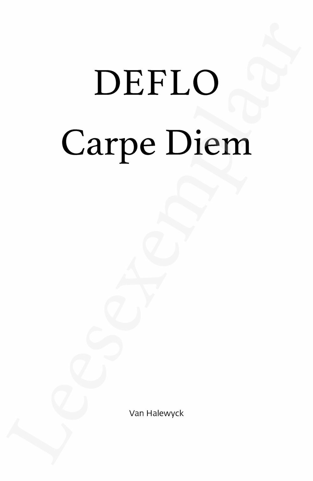 Preview: Carpe Diem