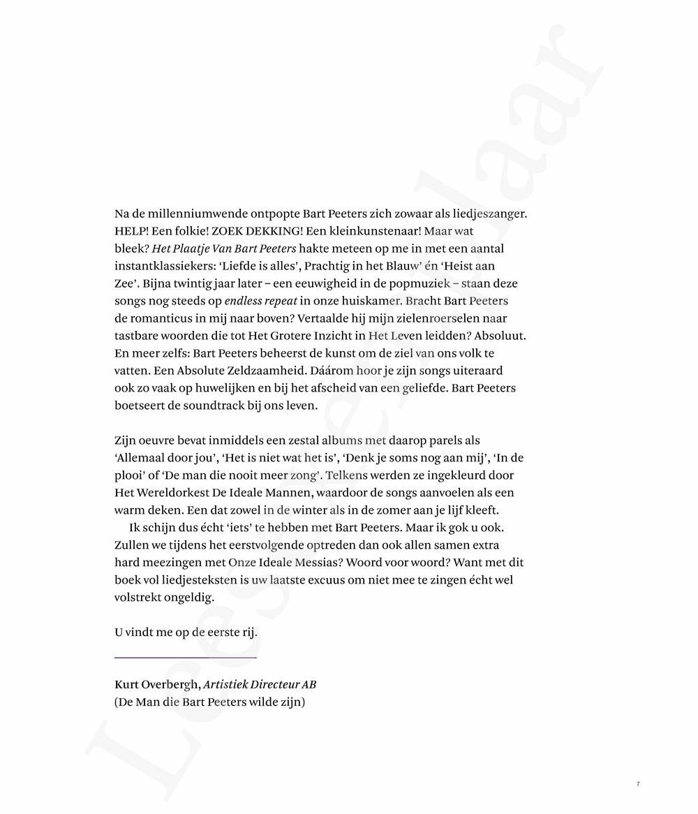 Preview: Bart Peeters & De Ideale Mannen 2000-2020