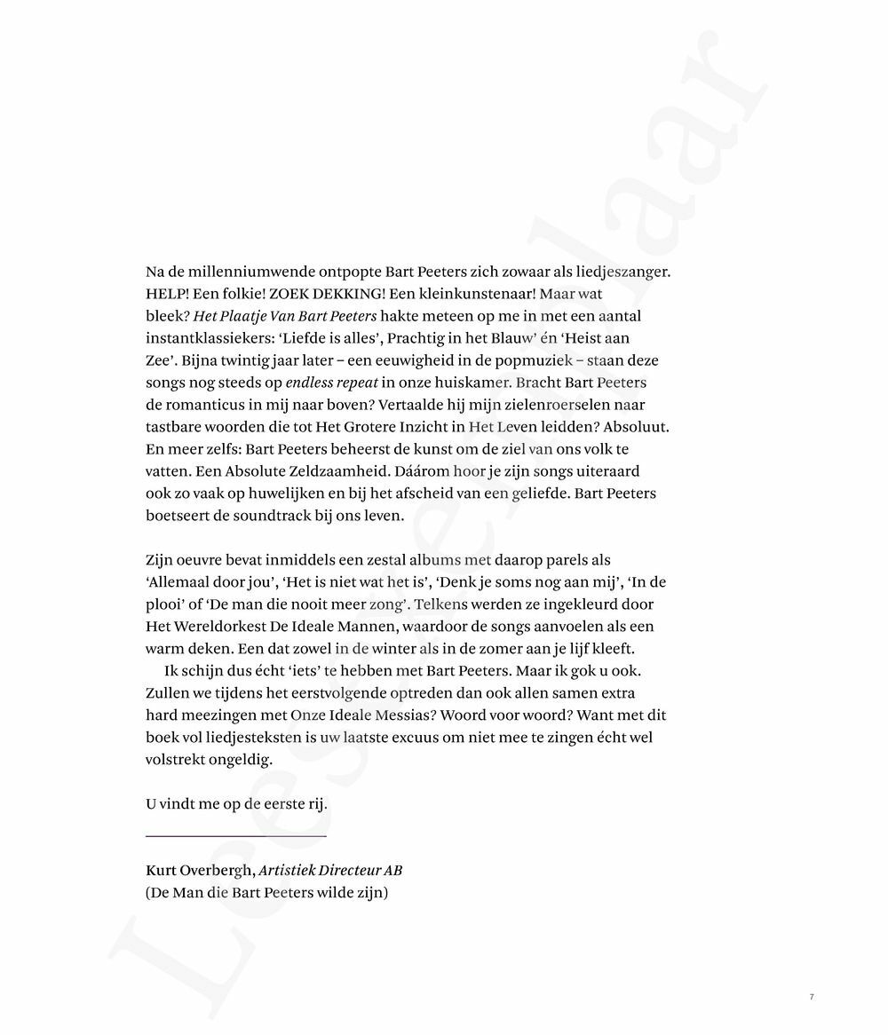 Preview: Bart Peeters & De Ideale Mannen 2000-2020
