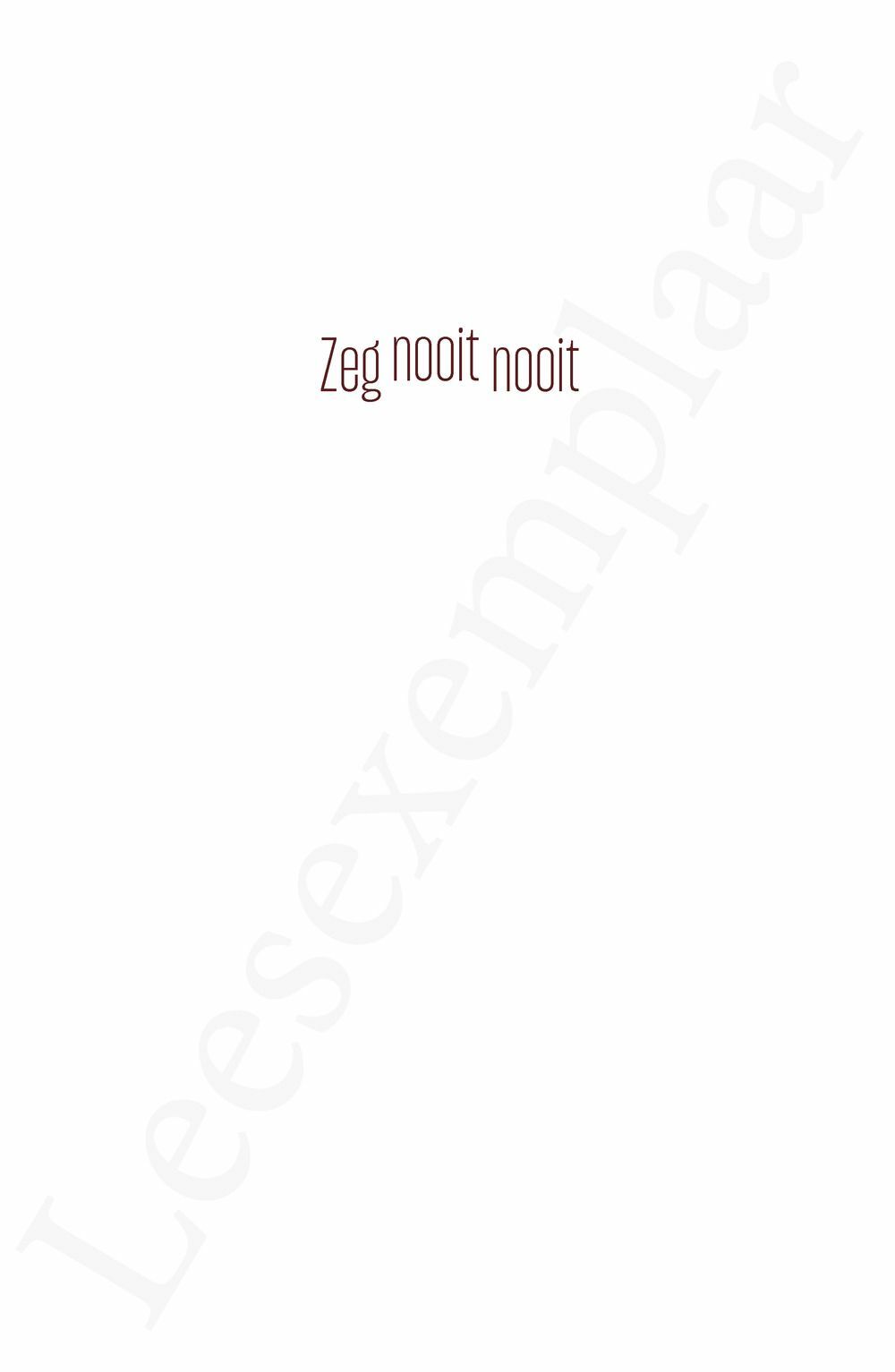 Preview: Zeg nooit nooit