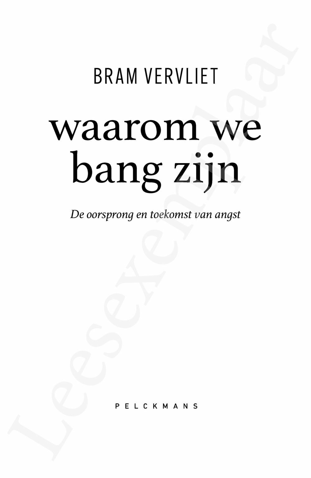 Preview: Waarom we bang zijn