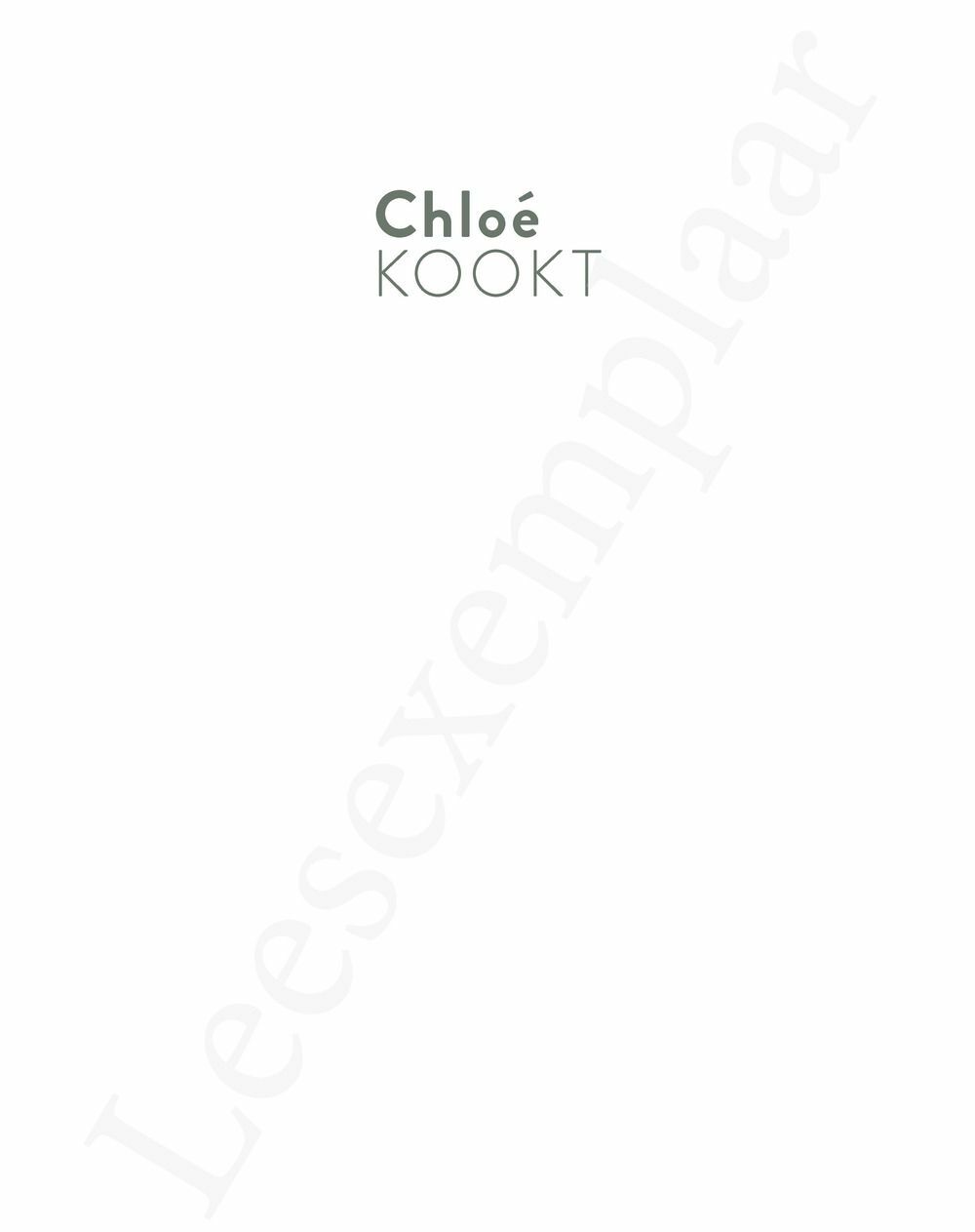 Preview: Chloé Kookt