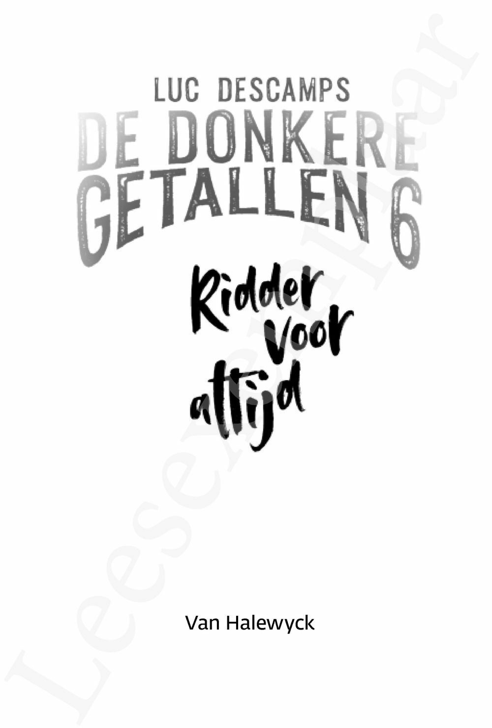 Preview: De donkere getallen 6: Ridder voor altijd