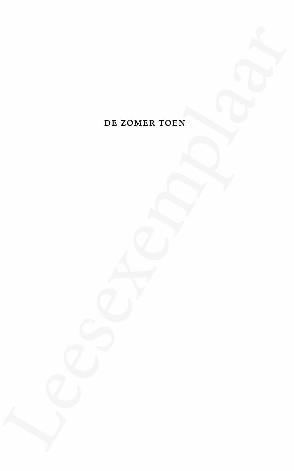 Preview: De zomer toen