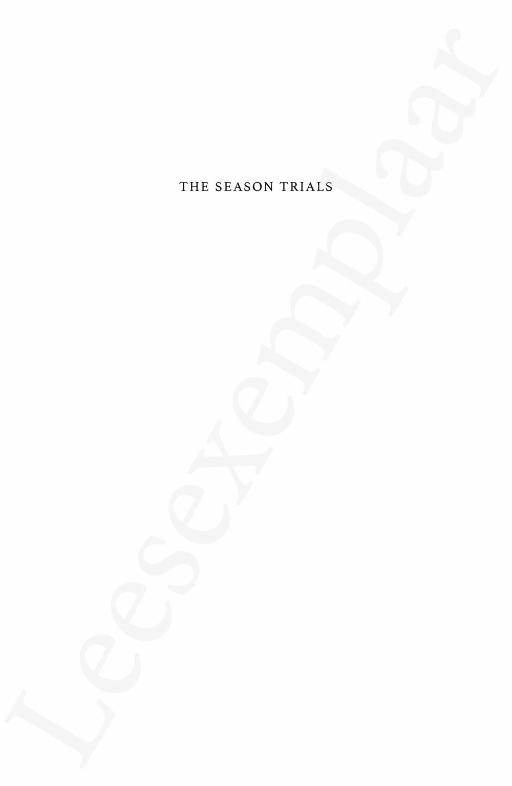 Preview: The Season Trials