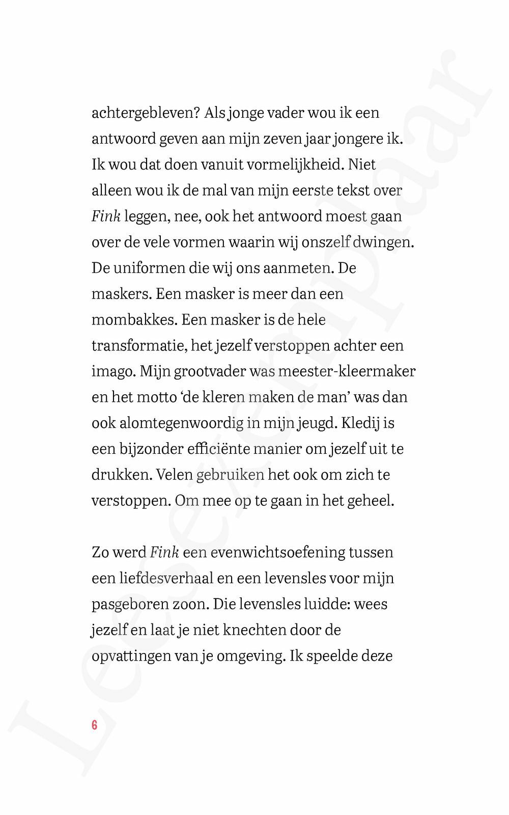Preview: Fink of het uniform van de liefde