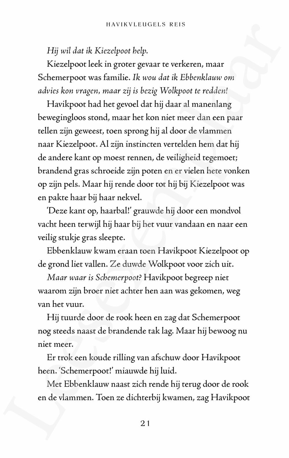 Preview: Warrior Cats - Supereditie: Havikvleugels reis