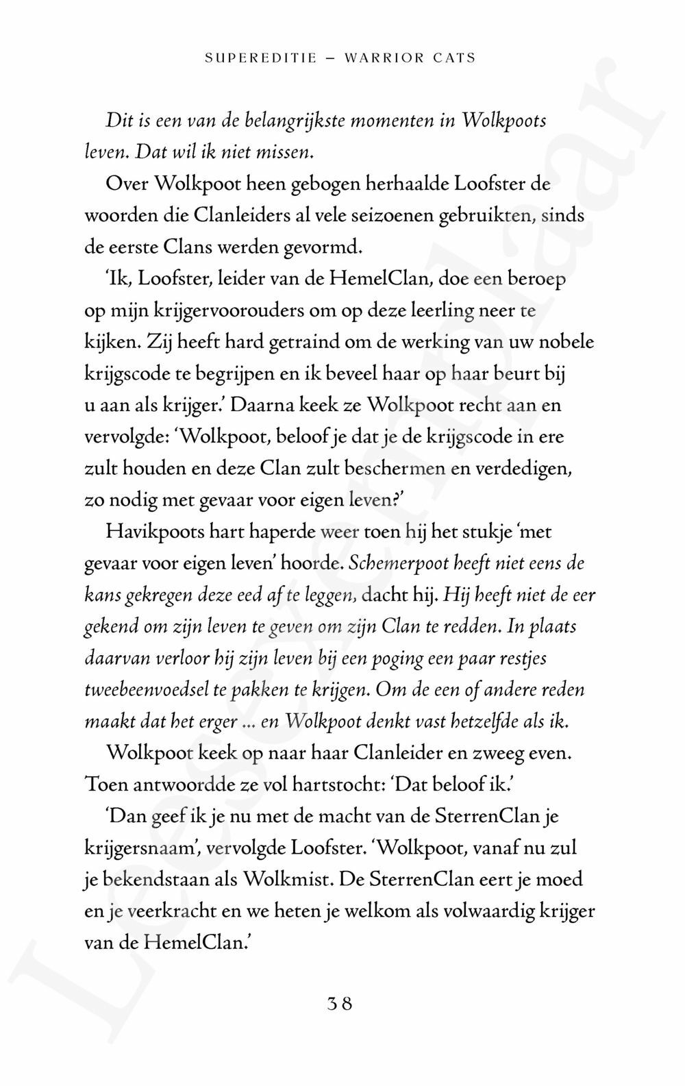 Preview: Warrior Cats - Supereditie: Havikvleugels reis