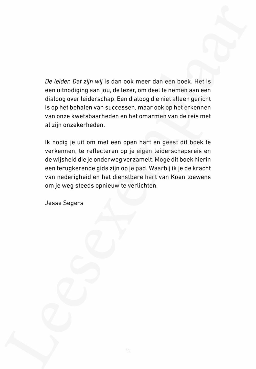 Preview: De leider. Dat zijn wij