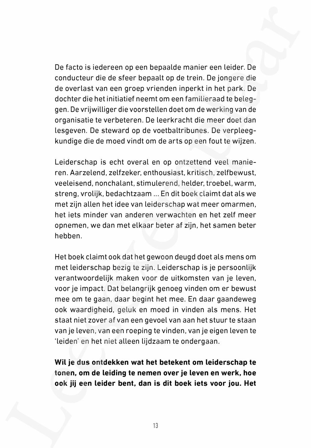 Preview: De leider. Dat zijn wij