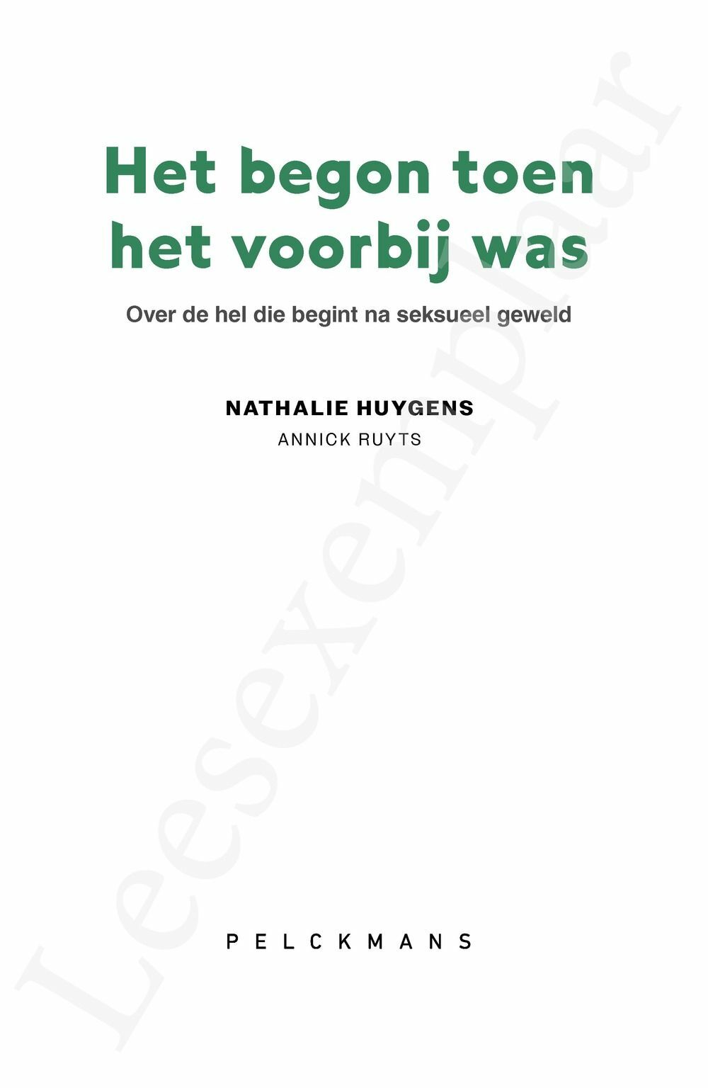 Preview: Het begon toen het voorbij was
