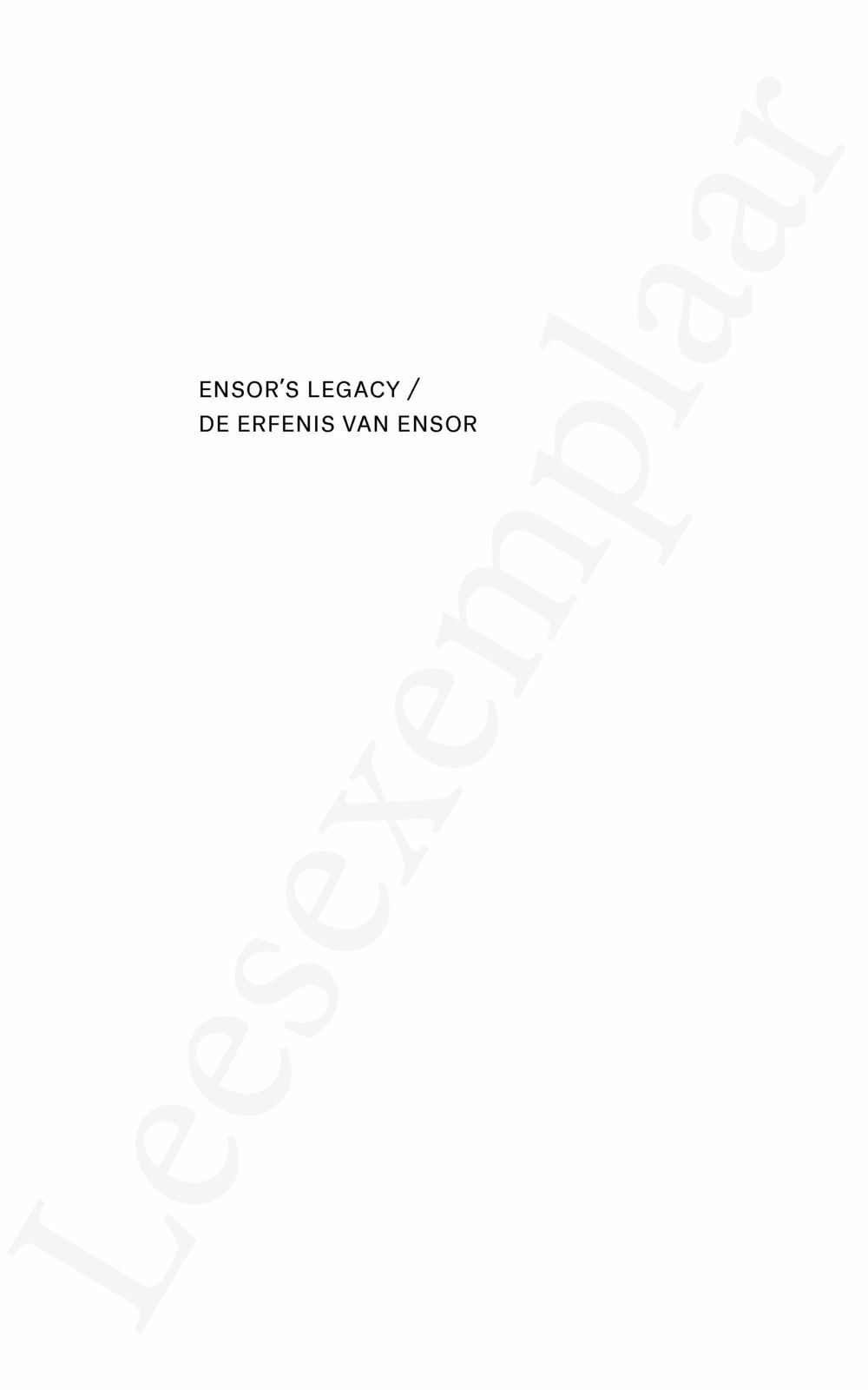 Preview: Ensor's Legacy / De erfenis van Ensor