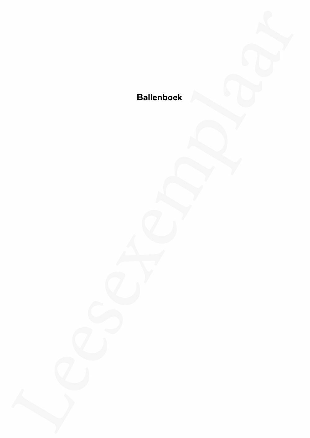 Preview: Ballenboek
