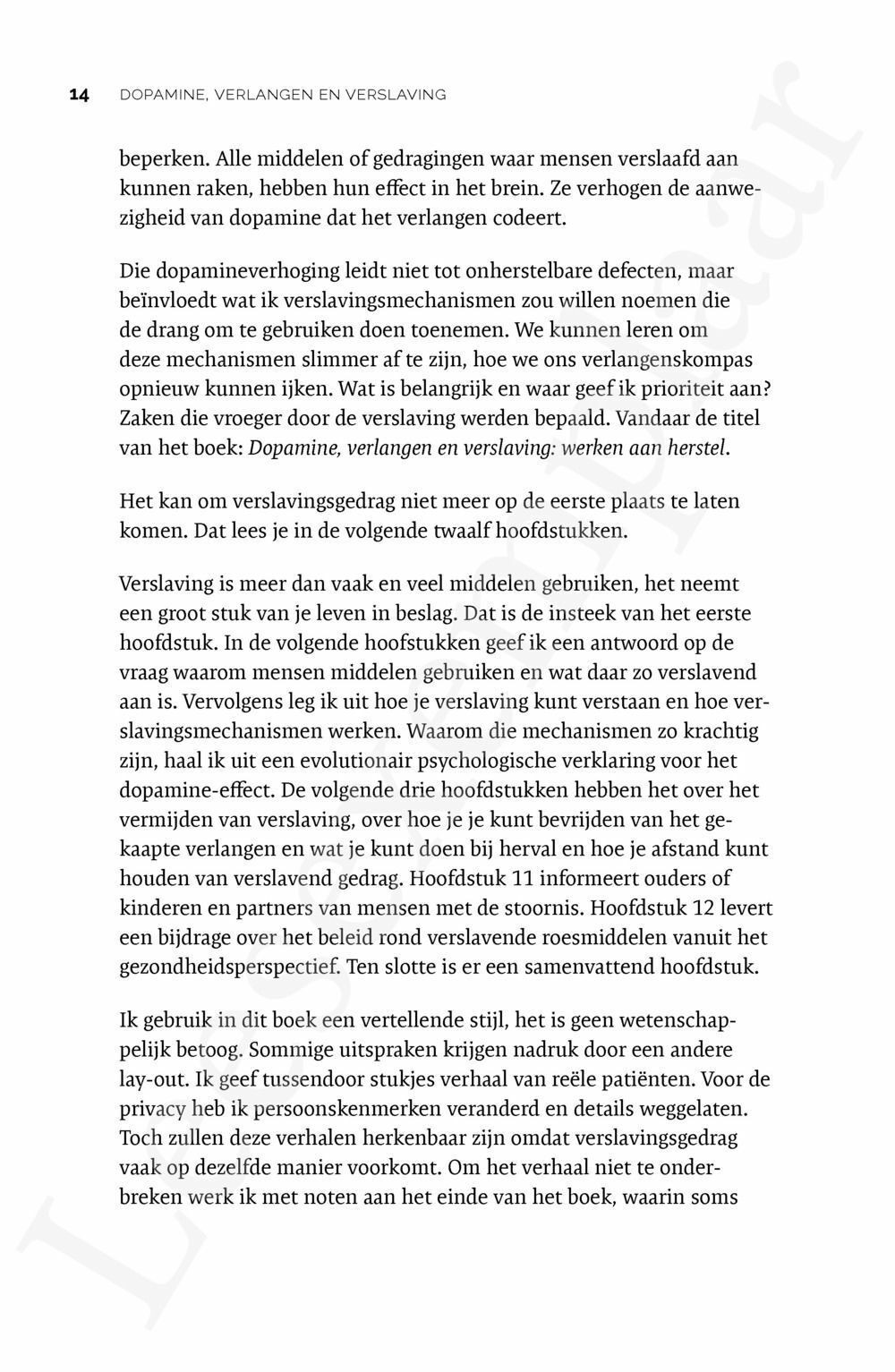 Preview: Dopamine, verlangen en verslaving