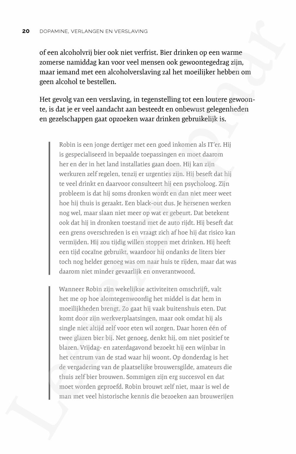 Preview: Dopamine, verlangen en verslaving