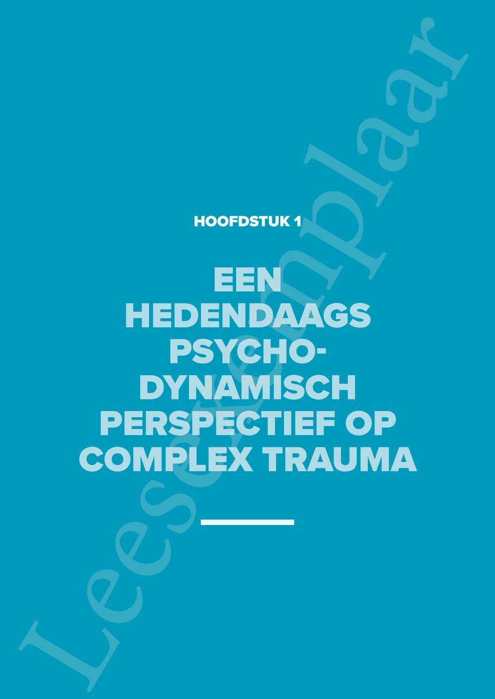 Preview: Psychotherapie bij complex trauma