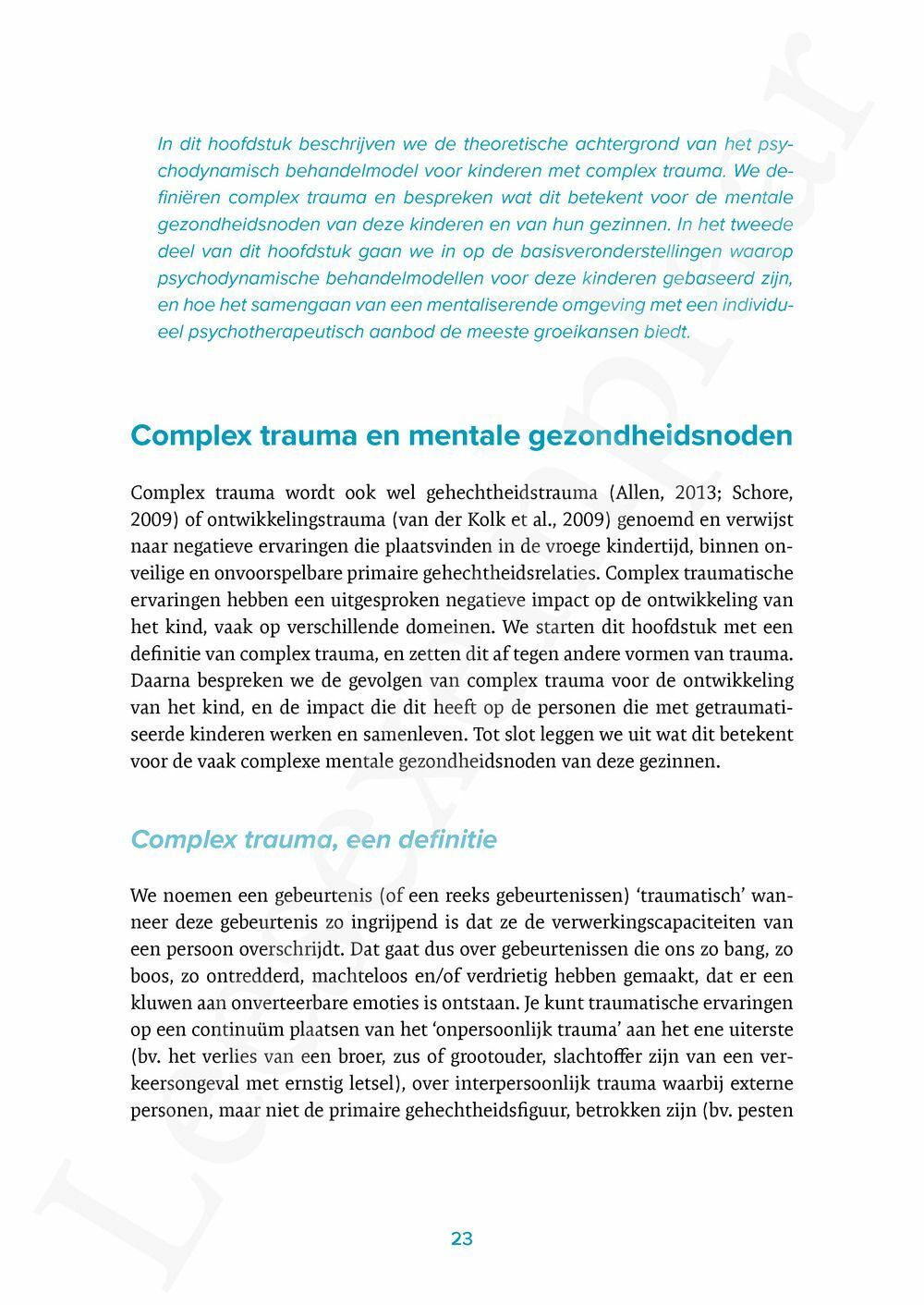 Preview: Psychotherapie bij complex trauma