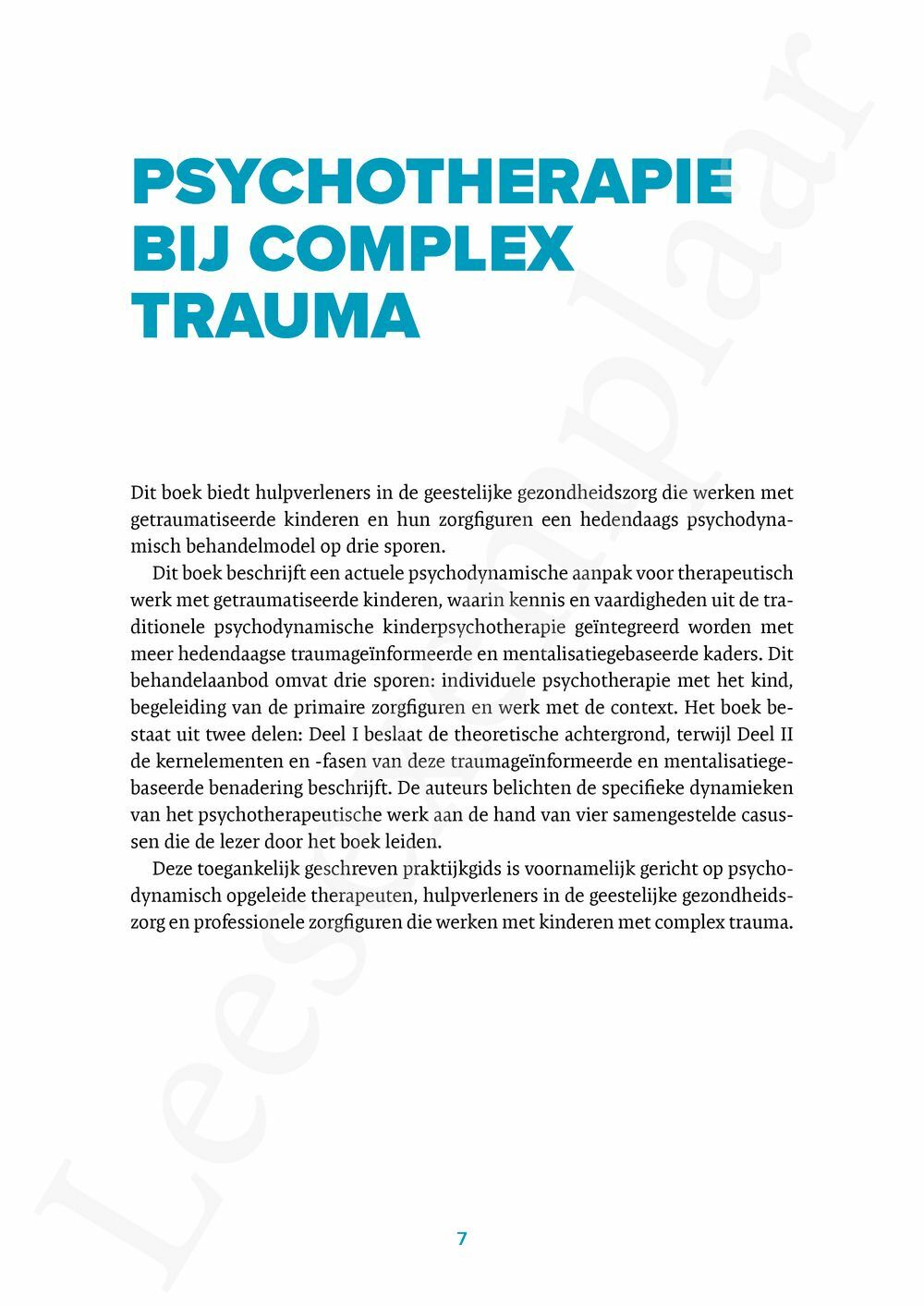 Preview: Psychotherapie bij complex trauma
