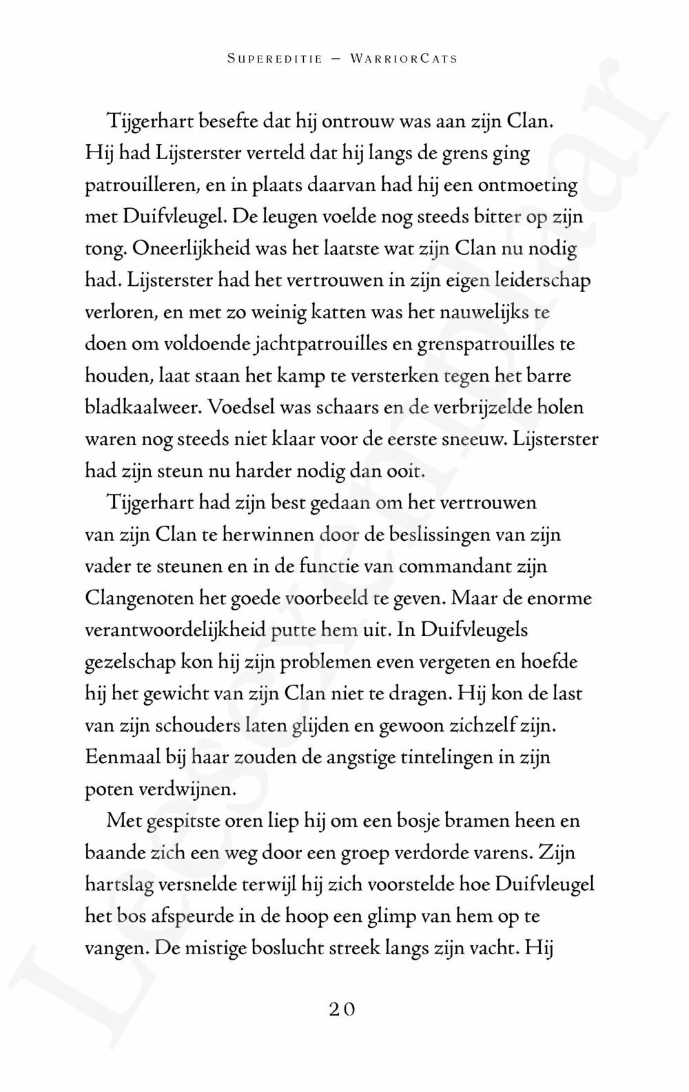 Preview: Warrior Cats - Supereditie: Tijgerharts schaduw