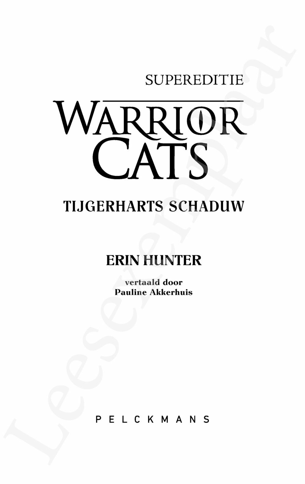 Preview: Warrior Cats - Supereditie: Tijgerharts schaduw