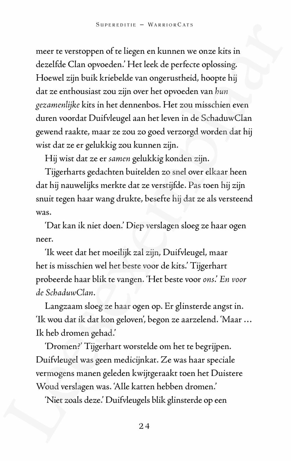 Preview: Warrior Cats - Supereditie: Tijgerharts schaduw