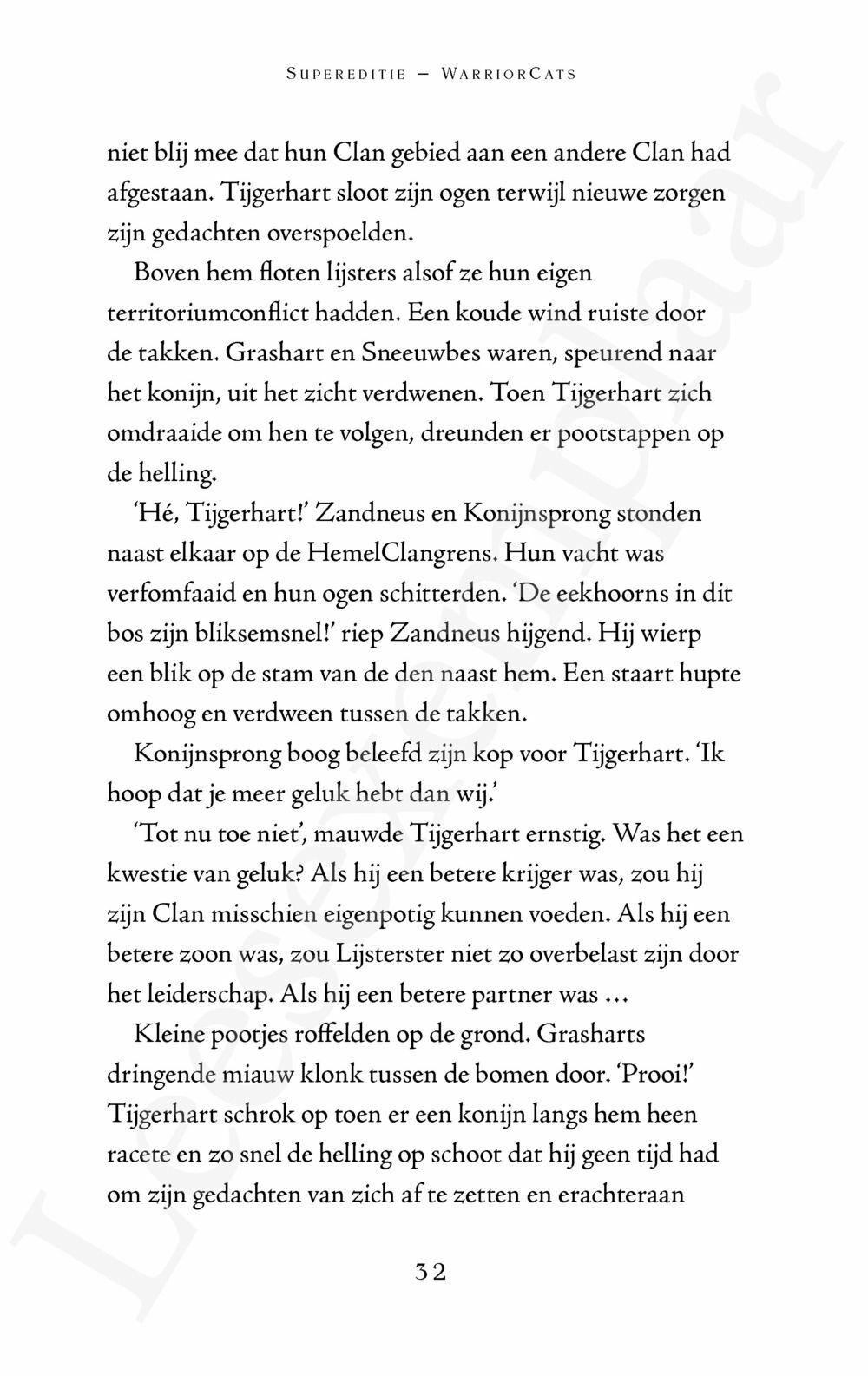 Preview: Warrior Cats - Supereditie: Tijgerharts schaduw