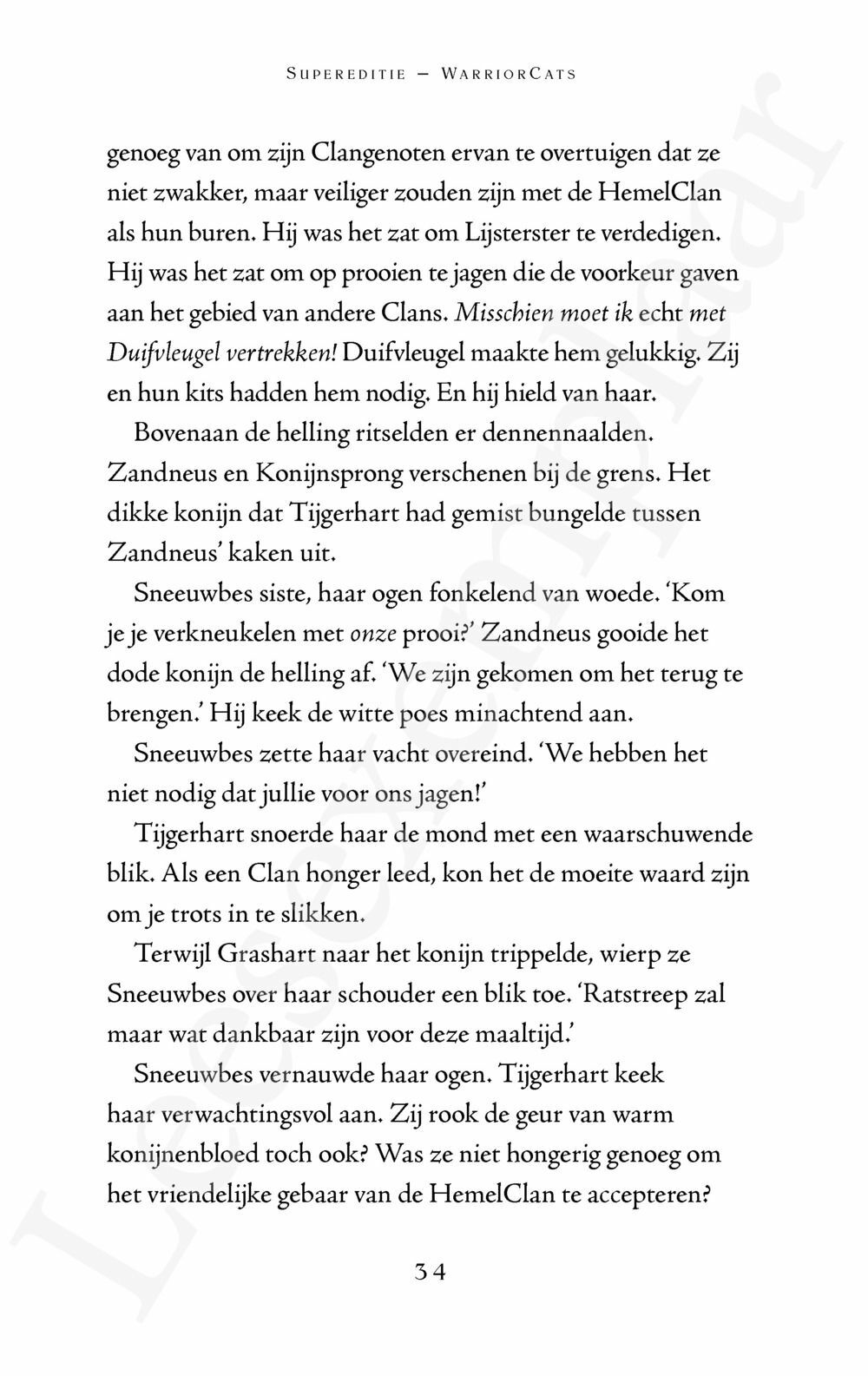 Preview: Warrior Cats - Supereditie: Tijgerharts schaduw