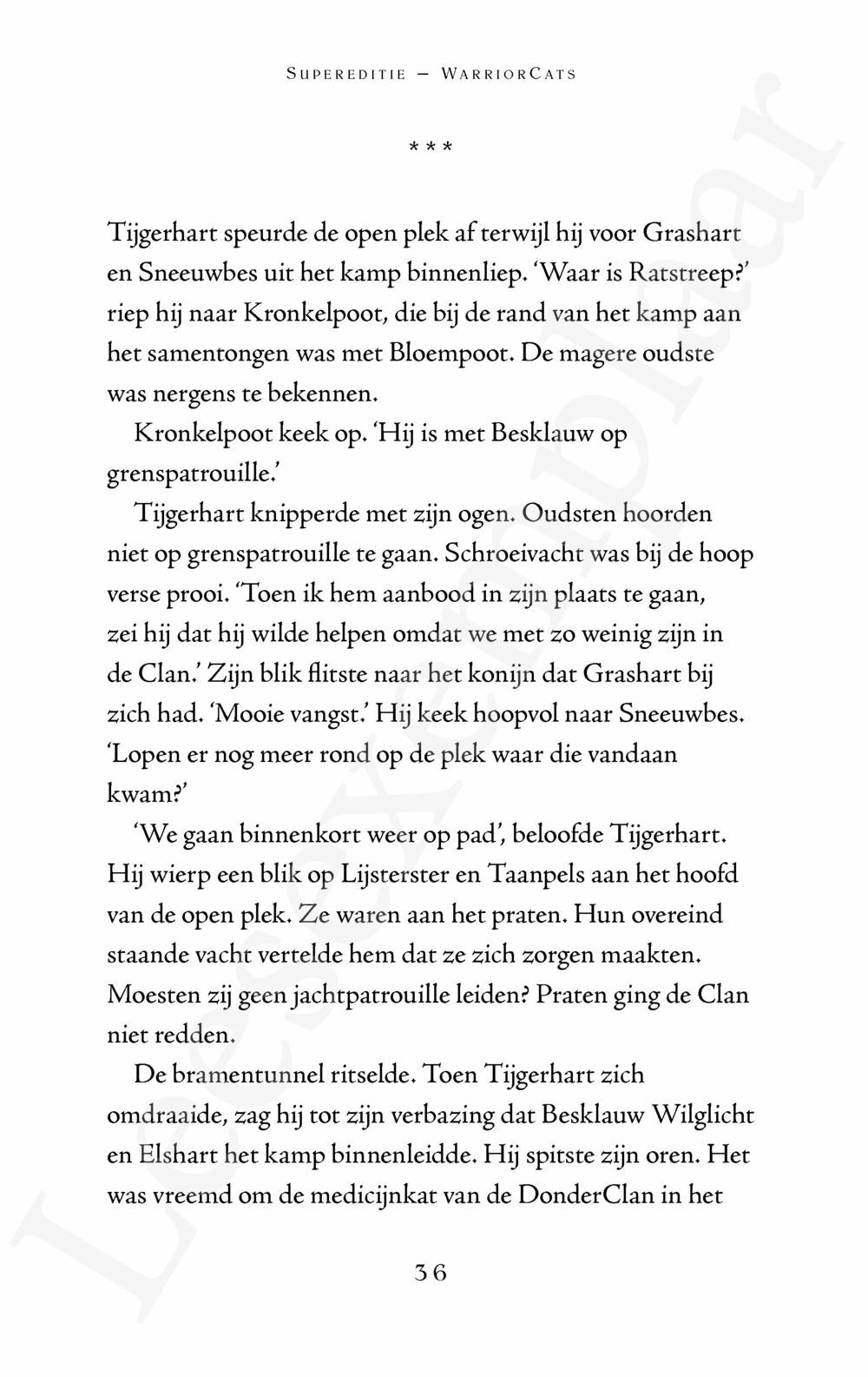 Preview: Warrior Cats - Supereditie: Tijgerharts schaduw