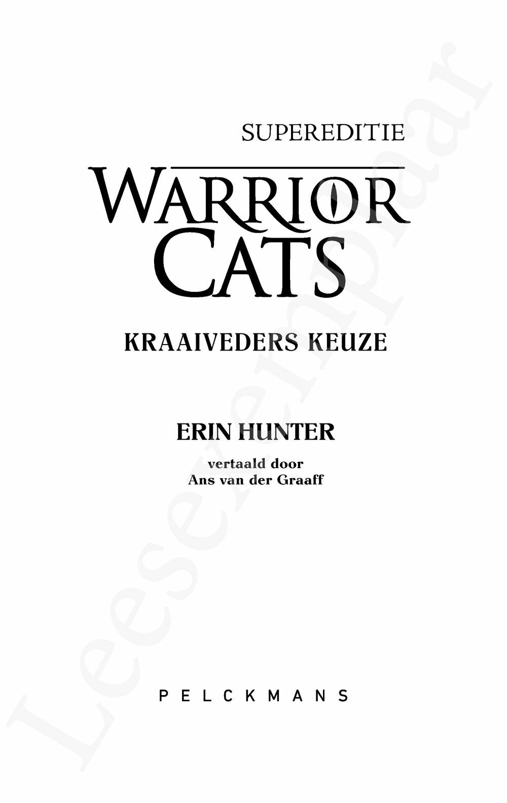 Preview: Warrior Cats - Supereditie: Kraaiveders keuze