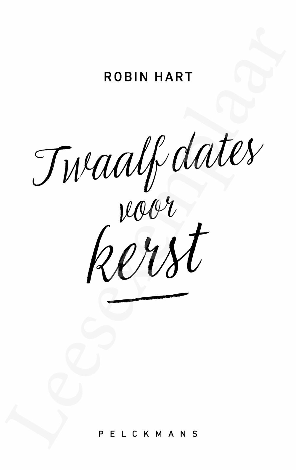 Preview: Twaalf dates voor kerst