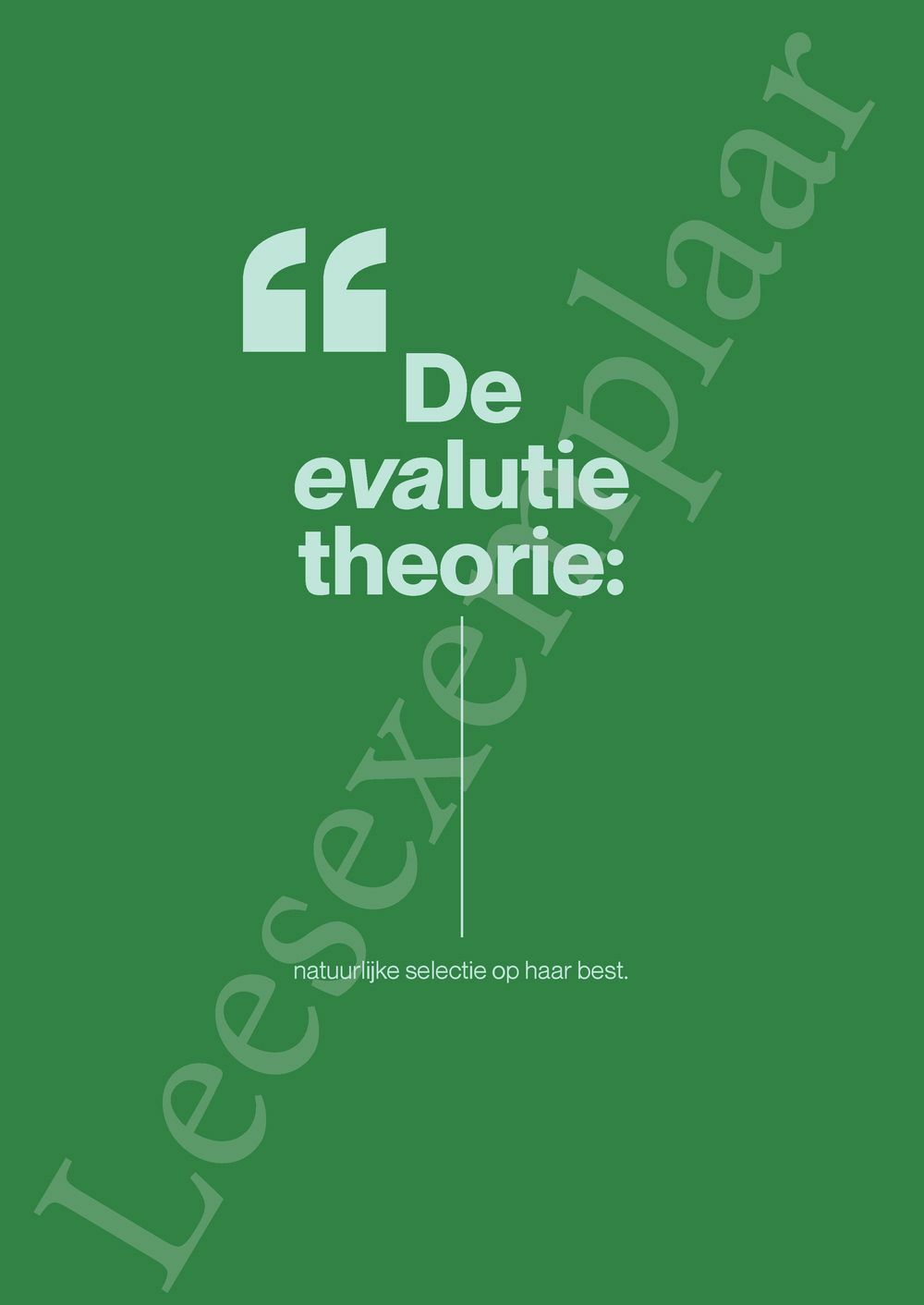 Preview: EVAlutie