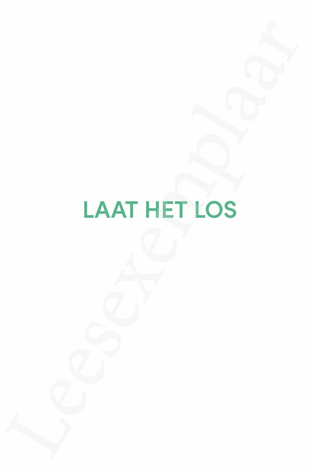 Preview: Laat het los