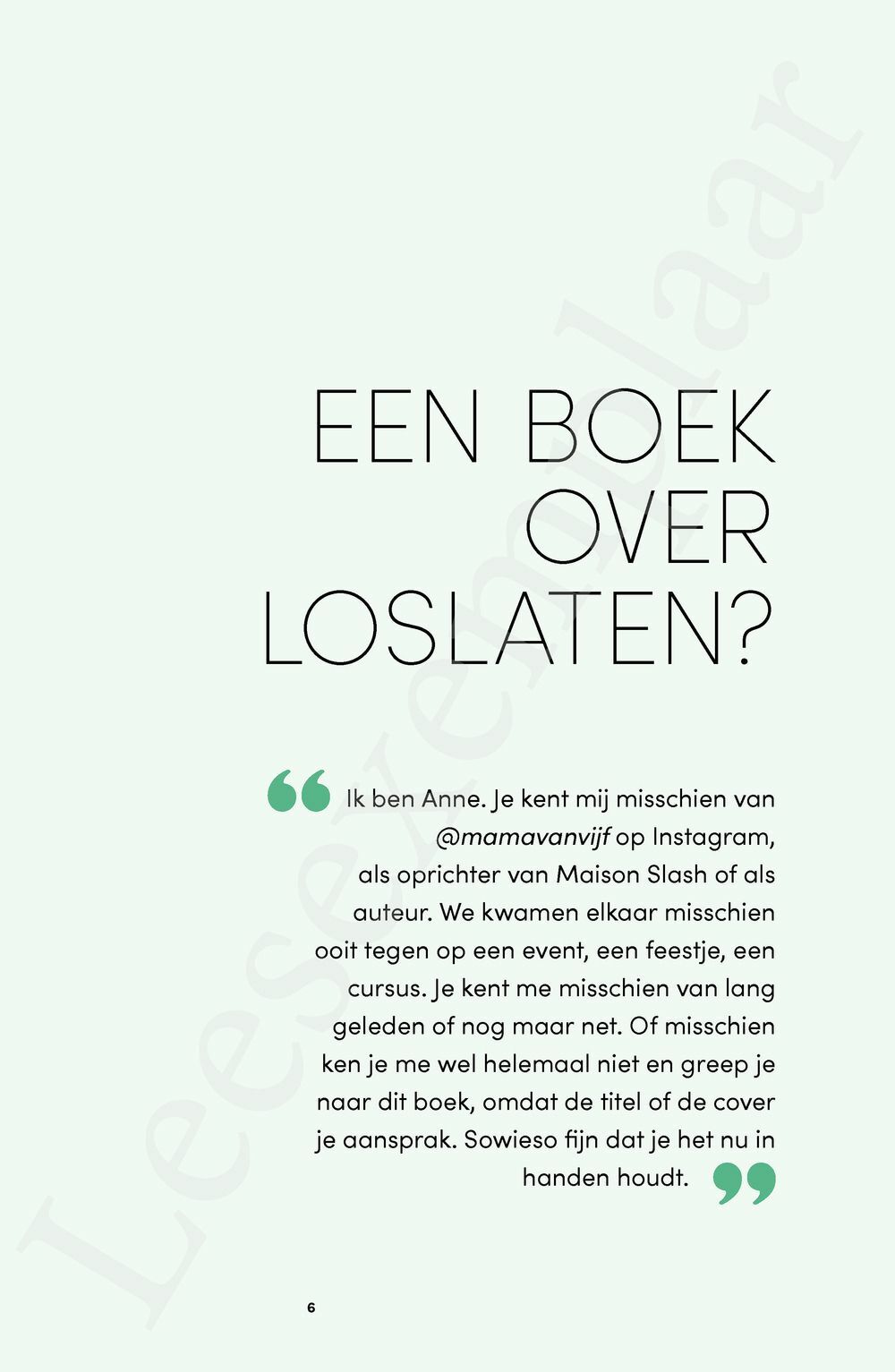 Preview: Laat het los