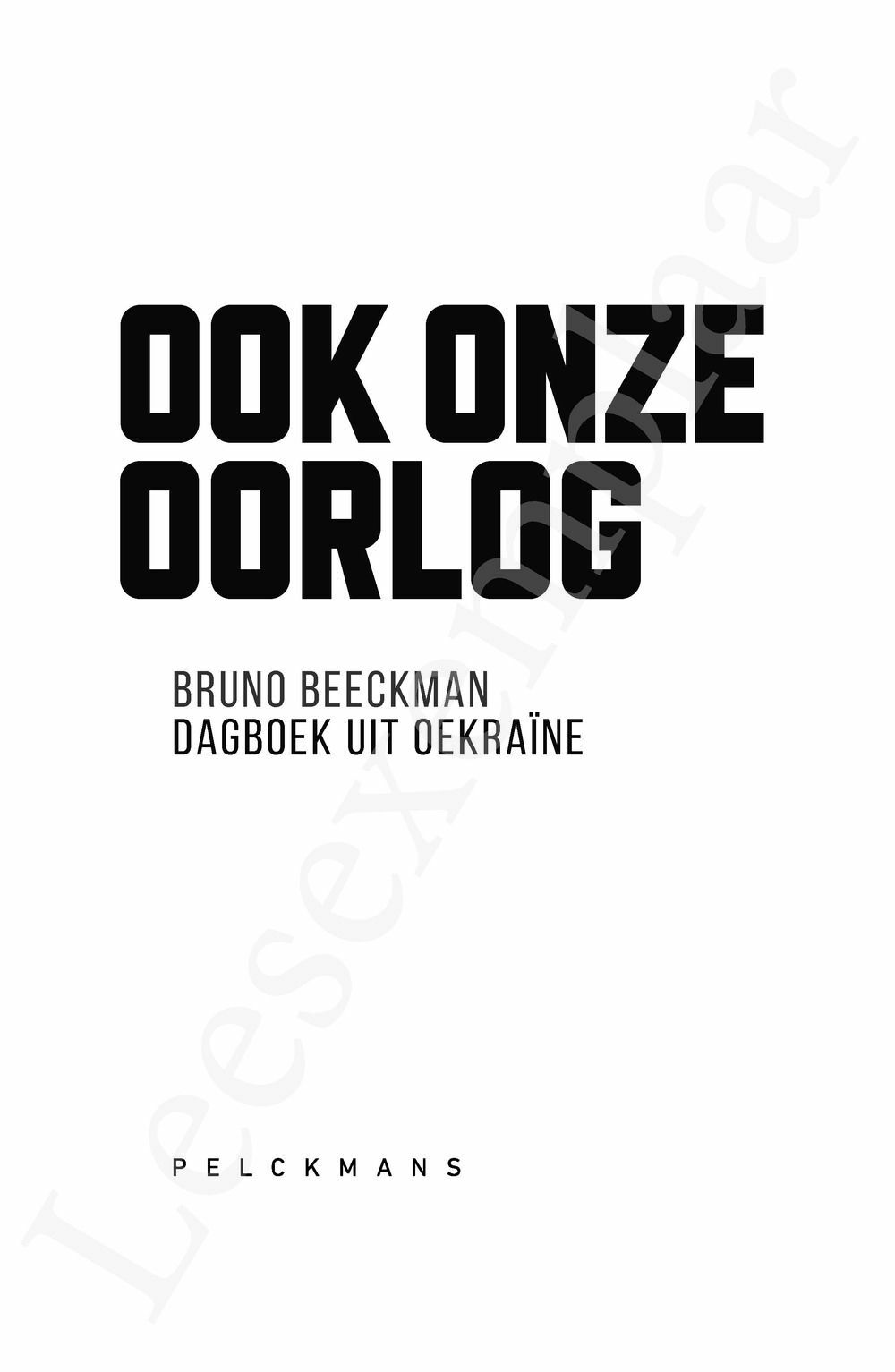 Preview: Ook onze oorlog