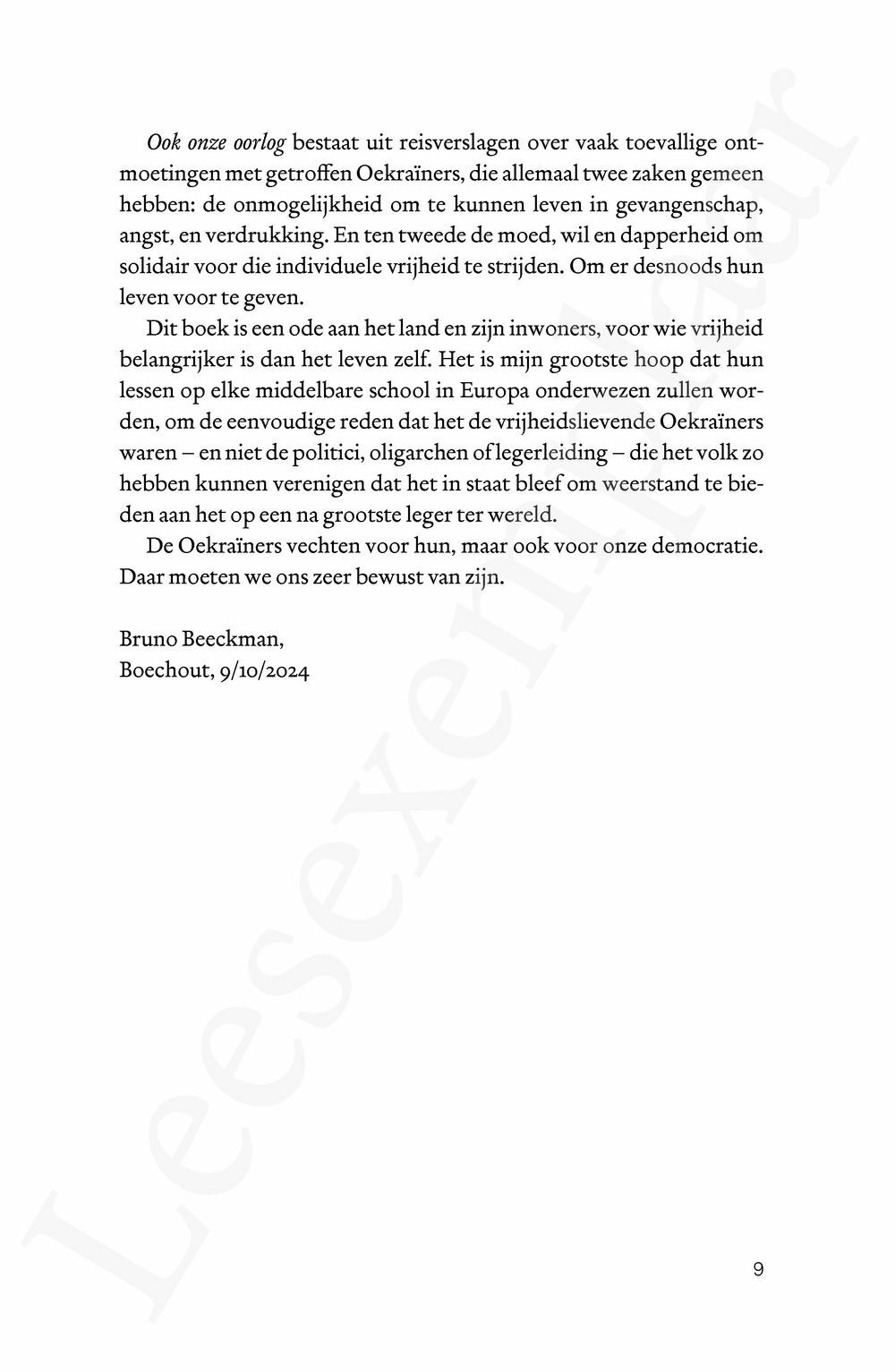 Preview: Ook onze oorlog