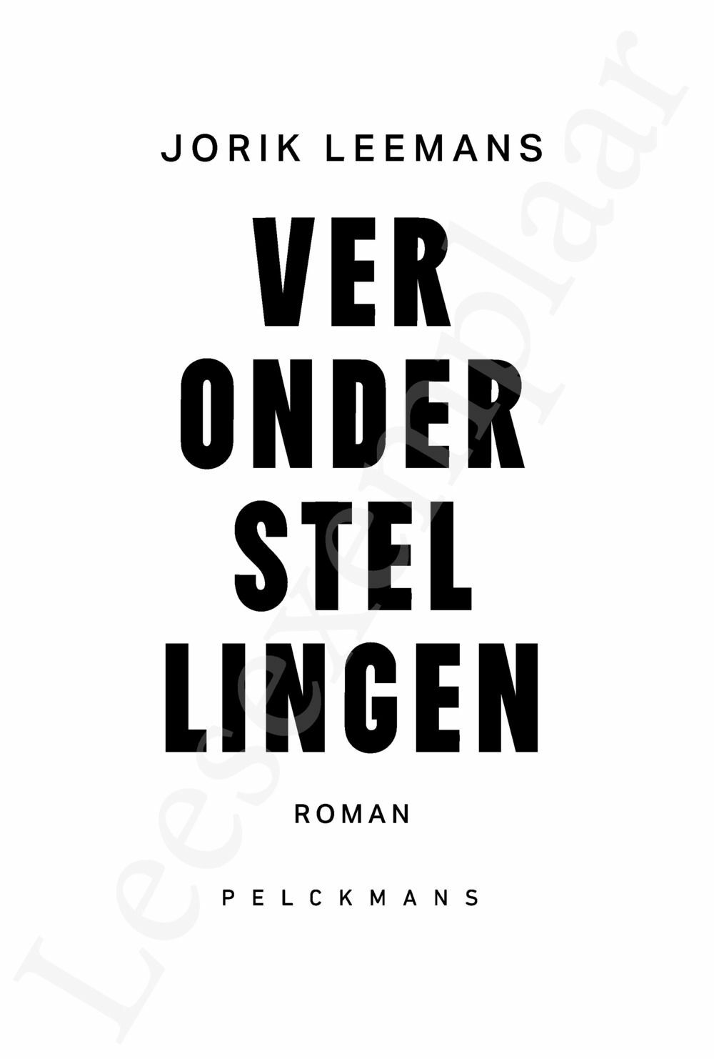 Preview: Veronderstellingen