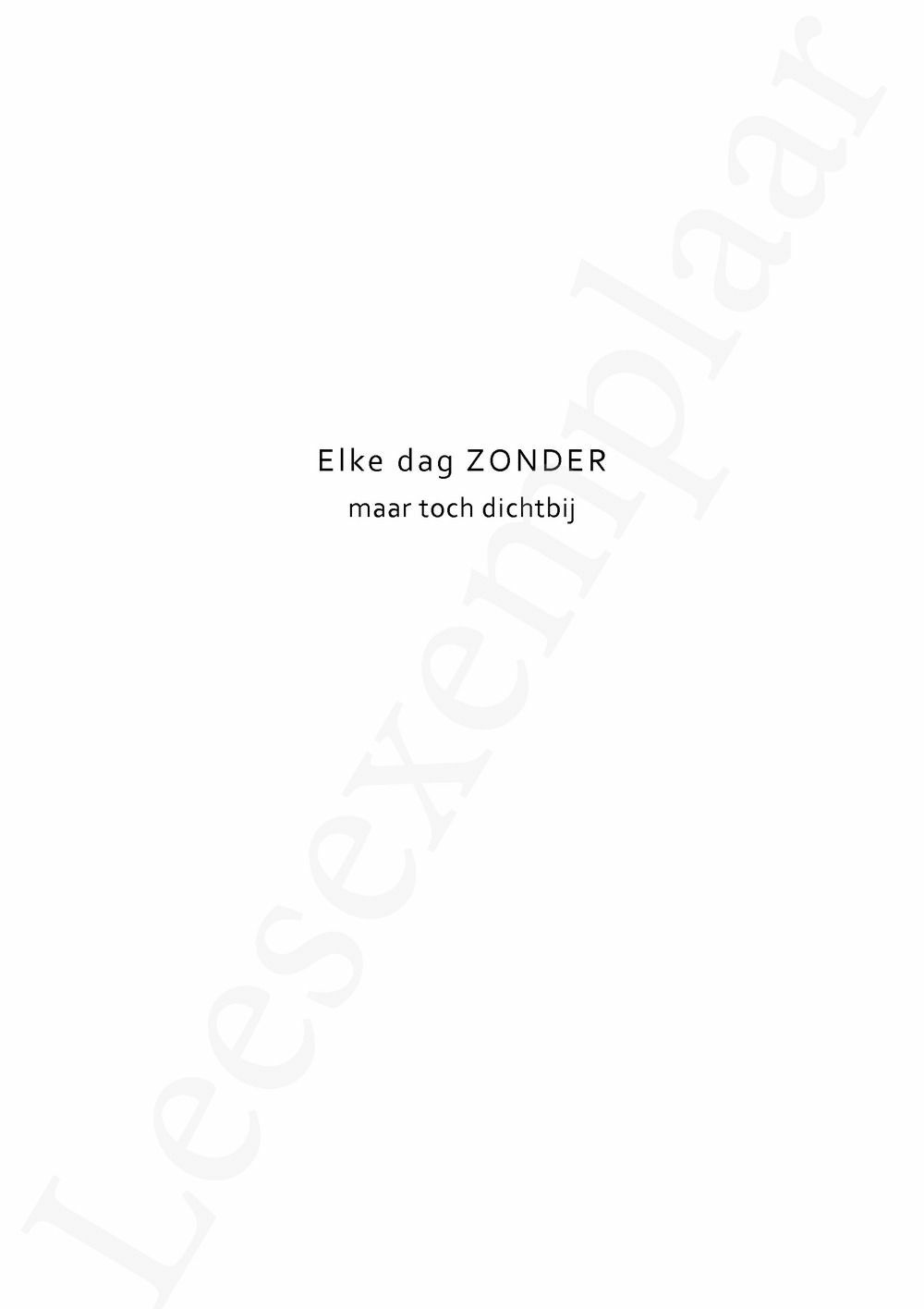 Preview: Elke dag zonder