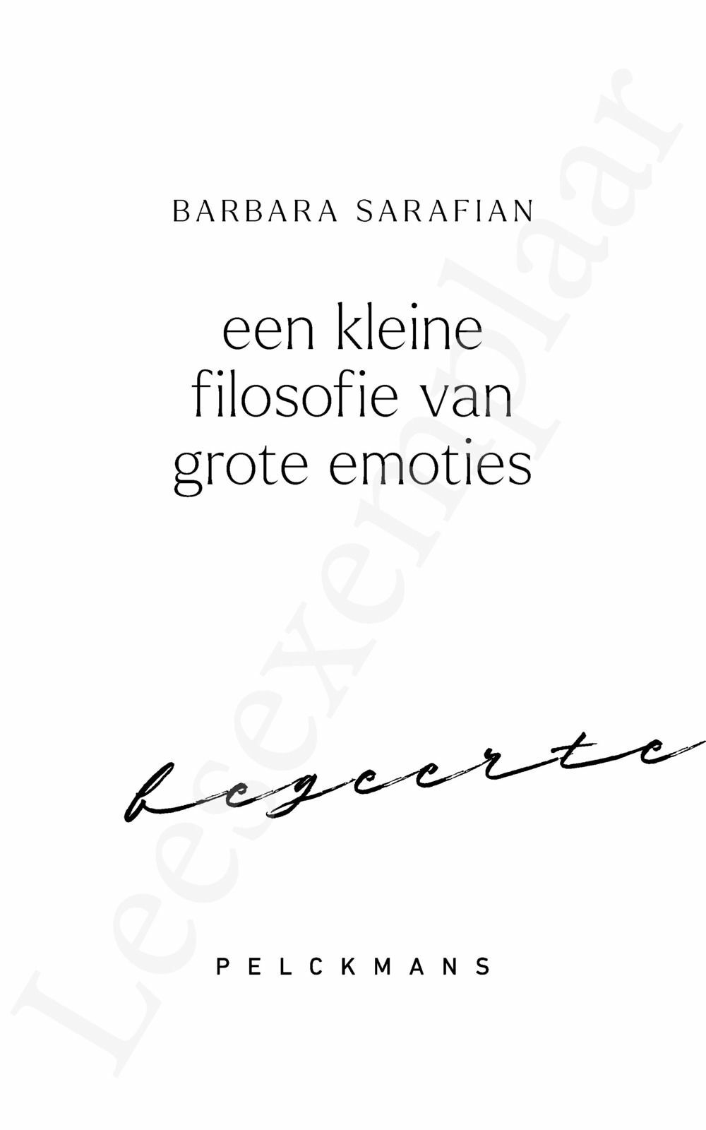 Preview: Een kleine filosofie van grote emoties: Begeerte