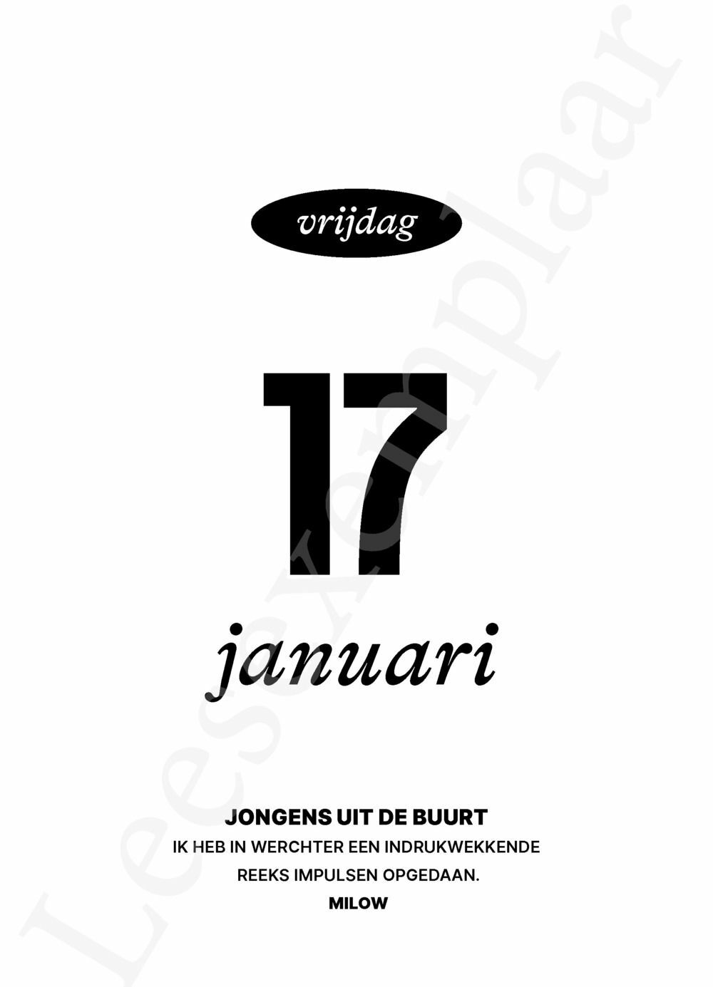 Preview: De Schuerkalender 2025