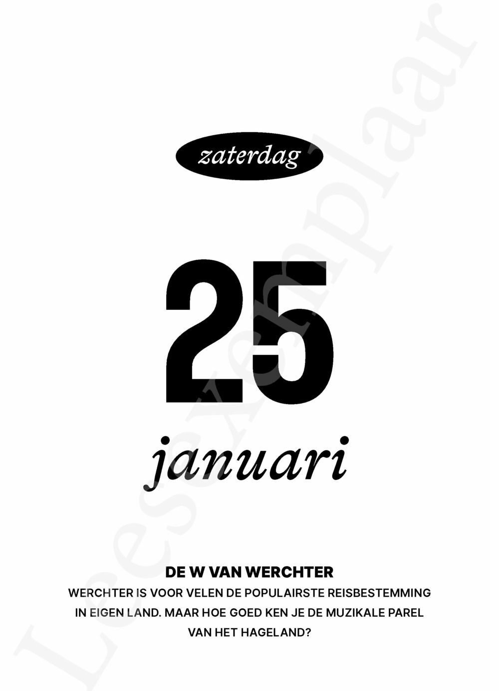 Preview: De Schuerkalender 2025