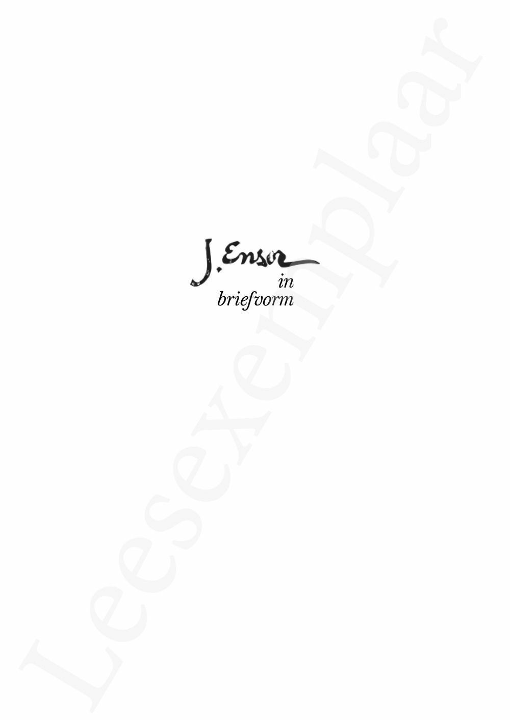 Preview: Ensor in briefvorm