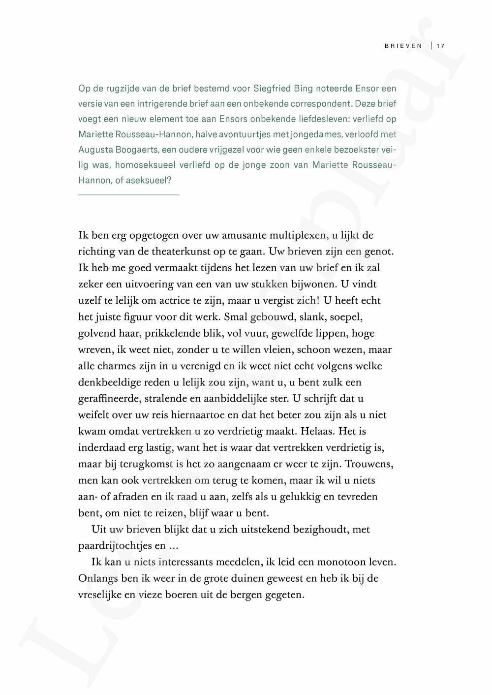 Preview: Ensor in briefvorm