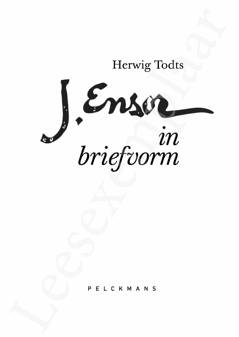 Preview: Ensor in briefvorm