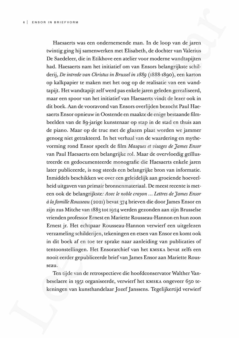 Preview: Ensor in briefvorm