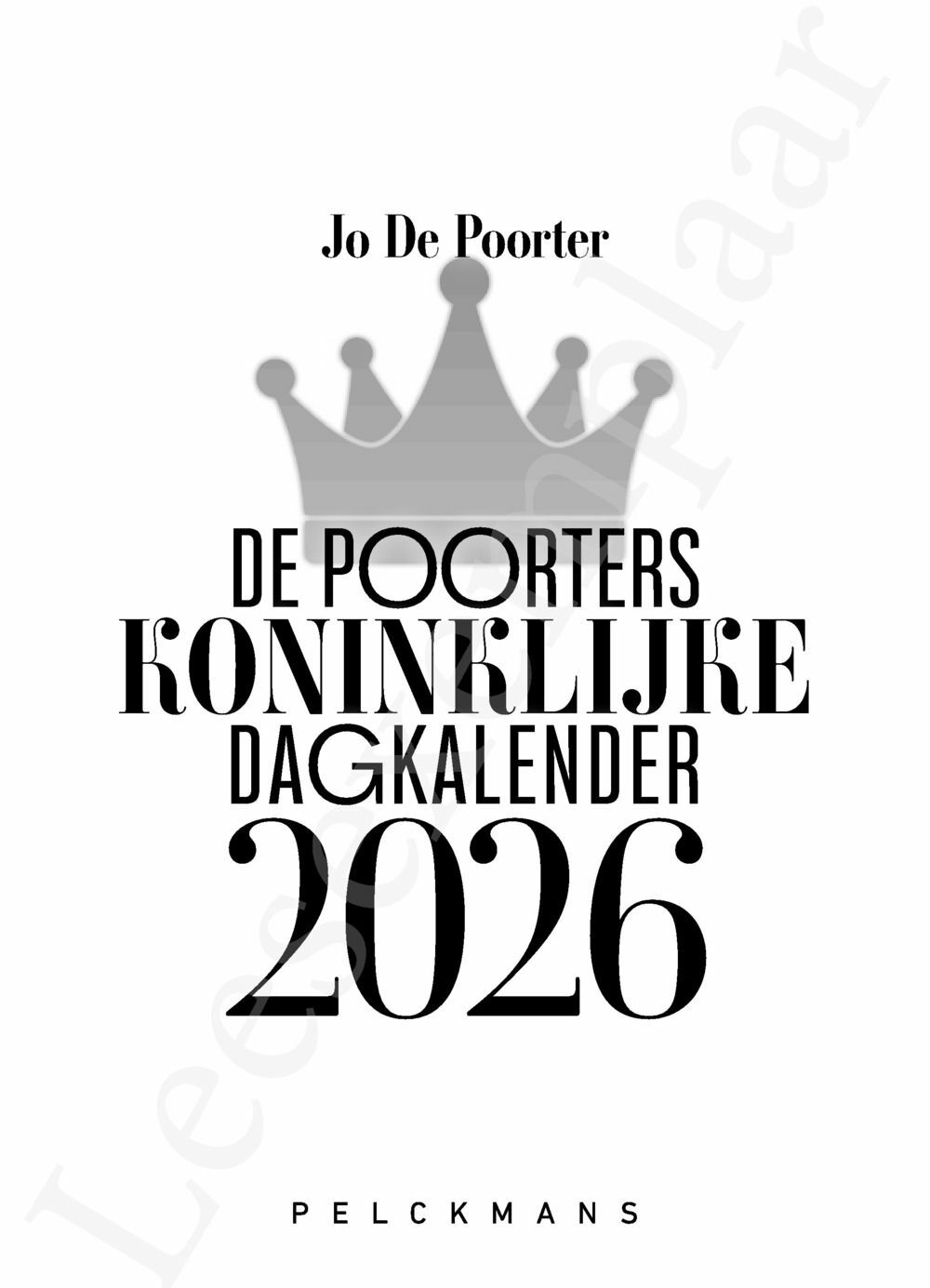 Preview: De Poorters koninklijke dagkalender 2026