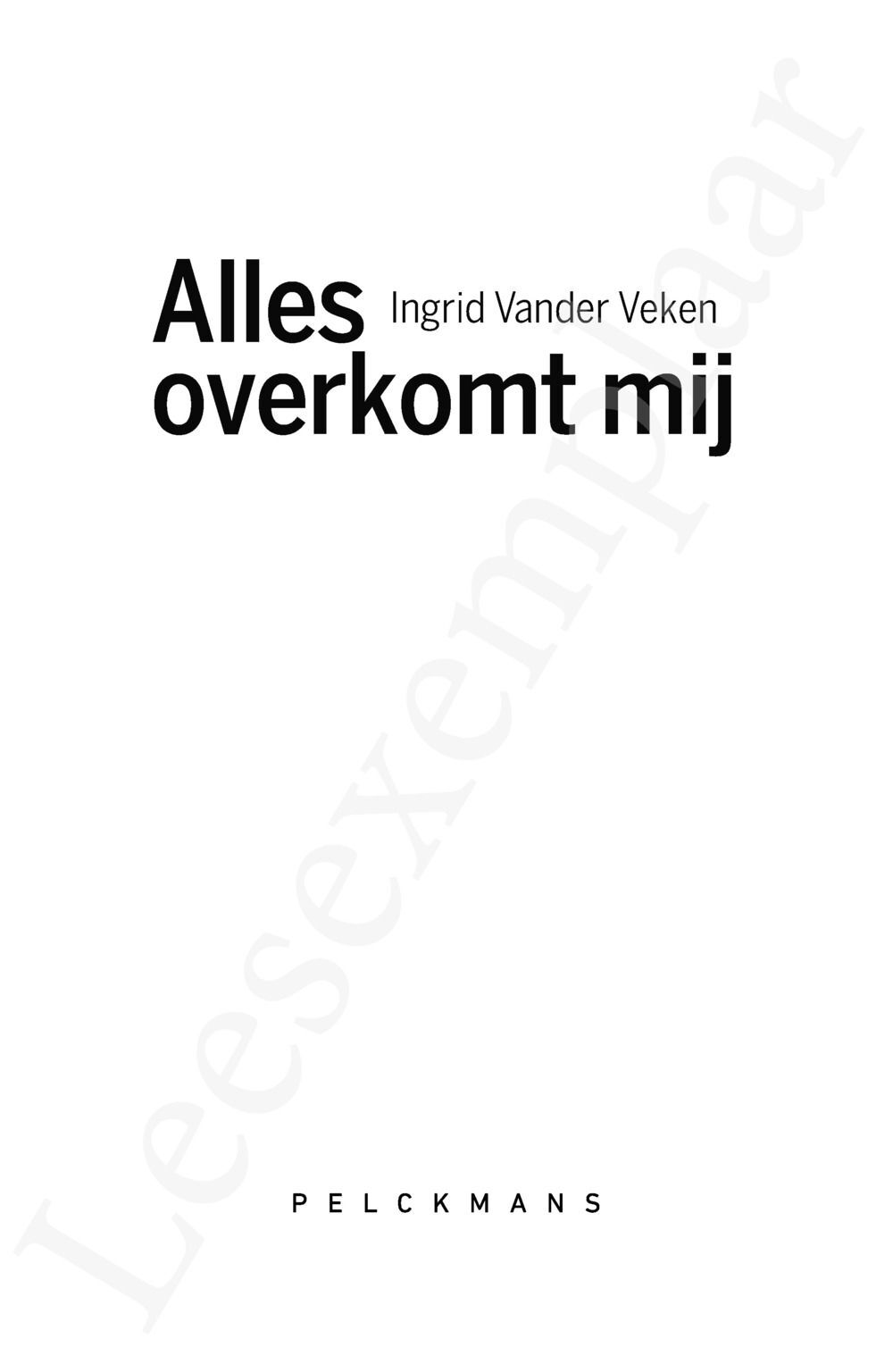 Preview: Alles overkomt mij