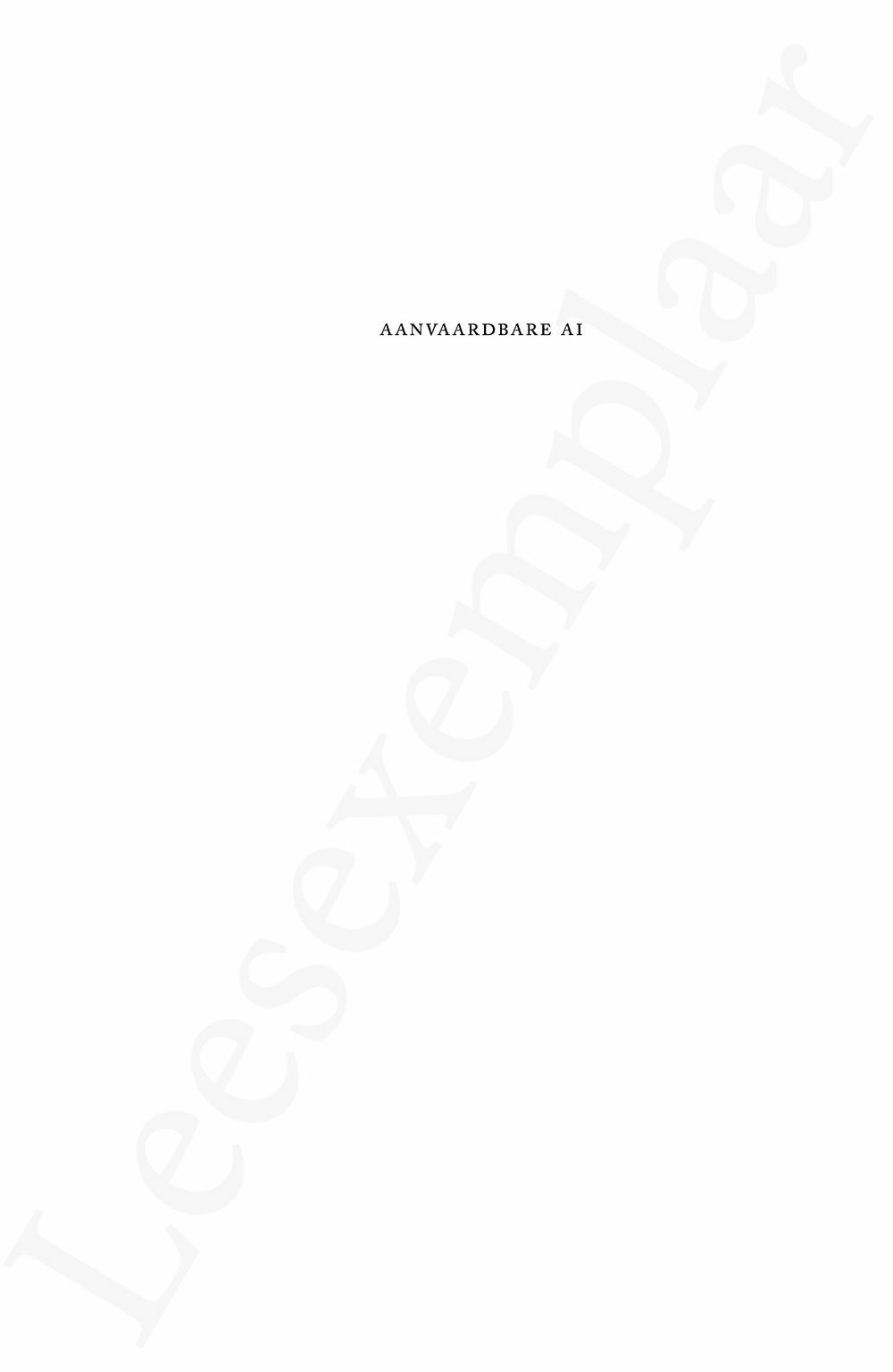Preview: Aanvaardbare AI